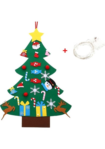 LED Işık Stili ile C Çocuklar Dıy Süsleme ile Noel Ağacı Oyuncak Keçe Çocuk Ev Mutlu Noeller Noel Dekor Noel Baba Yeni Yıl Ağacı Noel Çocuk Hediyeleri (Yurt Dışından)