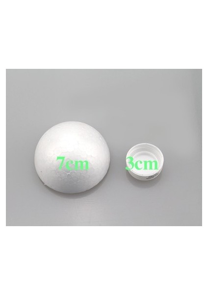 3.5cm 60PCS Tarzı Çapı Beyaz Yarım Yuvarlak Katı Polistiren Strafor Köpük Topları Çocuklar Için Çocuklar Için Dıy El Yapımıdekorasyon Malzemeleri (Yurt Dışından)
