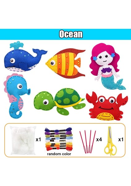 Kumral Tarzı Woodland Hayvanlar Zanaat Kiti Orman Yaratıklar Dıy Dikiş Çocuklar Yeni Başlayanlar Için Peluş Hayvanlar Keçe Eğitici Dikiş Seti Kız Sanat Oyuncak (Yurt Dışından)