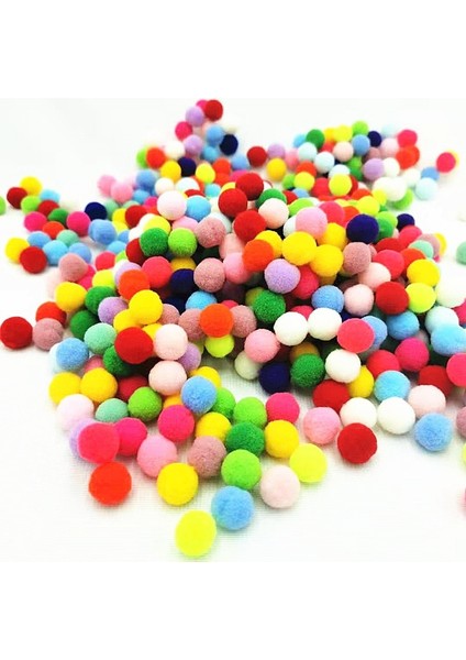 20MM-BEYAZ Stil Lot Çocuklar Hairball Dıy Ponponlar Oyuncak Zanaat Malzemeleri Mini Kabarık Ponpon Pom Poms Noel Ev Dekorasyon Aksesuarları (Yurt Dışından)