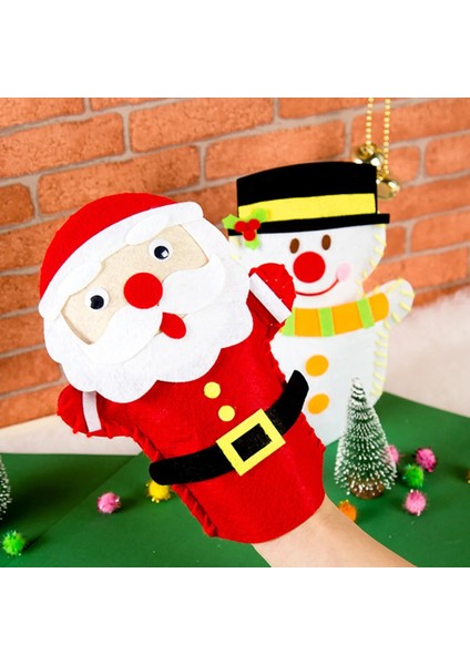 E Stili Noel Baba El Kuklaları Oyuncaklar Bebek Kukla Gösterisi Oyna Pretend Çocuklar Hayvanlar Hikaye Anlatan Eldiven Çocuklar Peluş Kuklalar (Yurt Dışından)