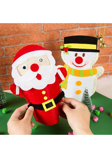 Bir Stil Noel Baba El Kuklaları Oyuncaklar Bebek Kukla Gösterisi Oyna Pretend Çocuklar Hayvanlar Hikaye Anlatan Eldiven Çocuklar Peluş Kuklalar (Yurt Dışından)