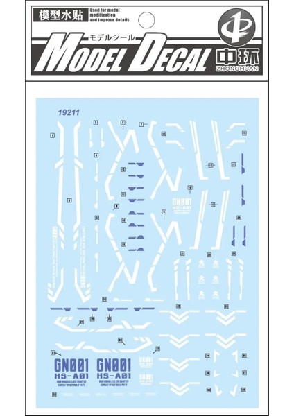 19211 Pg Stili Model Aracı Model Modifikasyonu Rgmgpg Evrensel Gundam Su Etiketi Dağlama Sayfası (Yurt Dışından)