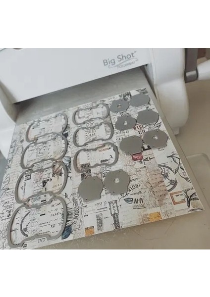 MK001 Whale Tale Tab - Junkjournal Scrapbooking Paper Için Inceltilmiş Kesme Kalıplarıdıy Orijinal Tasarımlar (Yurt Dışından)