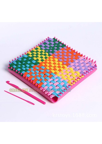 Çok Renkli Stil Eces Tezgahı Potholder Döngüler Dokuma Tezgahı Döngüleri Dokuma El Sanatları Döngüleri Dıy El Sanatları Malzemeleri Için Çoklu Renkler Dıy Zanaat Kiti (Yurt Dışından)