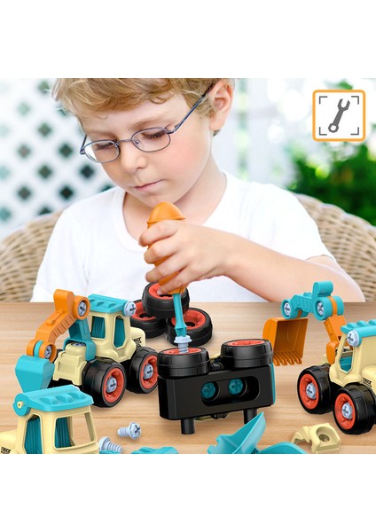 Bir Stil Çocuklar Dıy Oyuncaklar Mühendislik Araç Sökme Oyuncaklar Anaokulu Eğlenceli Bulmaca Oyunları Çocuklar Için Eğitici Oyuncaklar Boy Hediye (Yurt Dışından)