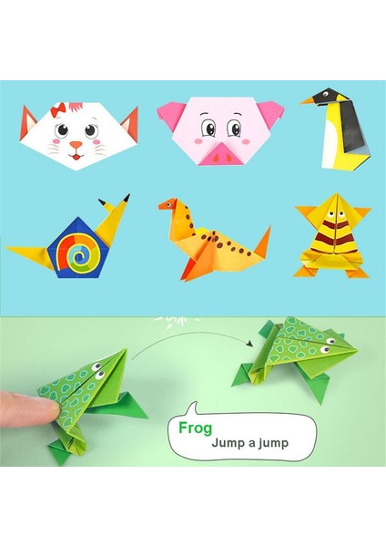 Hayvan Stili Stili Ldren Origami Kağıt Kitap Hayvan Desen 3D Bulmaca Dıy Katlanır Oyuncak Çocuklar El Yapımı Anaokulu Sanat ve El Sanatları Oyuncaklar (Yurt Dışından) modelleri