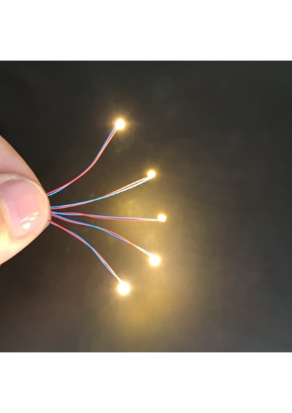 3VSICAK BEYAZ5PCS Tarzı V Ön Kablolu #md LED 30CM Teller Ho N Oo Ölçekli Ön Lehimli Mikro Model Tren Demiryolu Starship Gundam Aydınlatma Diorama (Yurt Dışından)