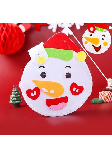 Kardan Adam Rastgele Tarzı Noel Şeker Çanta Çocuklar Dıy El Yapımı El Sanatları Kitleri Yaratıcı Anaokulu El Sanatları Oyuncaklar Malzeme Paketi Çocuklar Noel Partisi Hediyesi (Yurt Dışından)