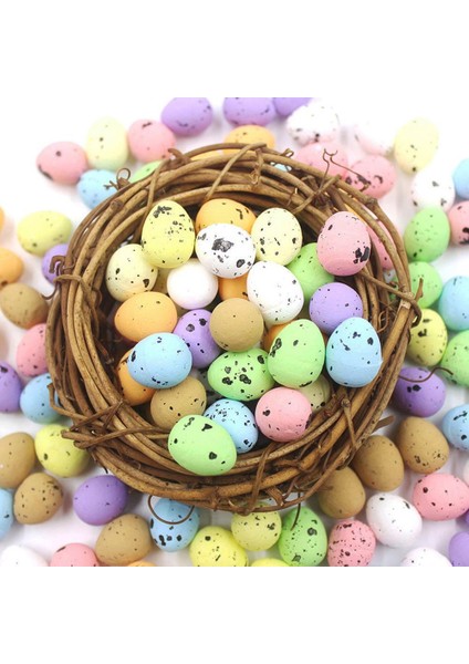 50 Adet 2.5cm Tarzı Olorful Köpük Paskalya Yumurtaları Mutlu Paskalya Süslemeleri Boyalı Kuş Güvercin Yumurtaları Diy Zanaat Çocuk Oyuncakları Hediye Ev Dekorasyonu (Yurt Dışından)