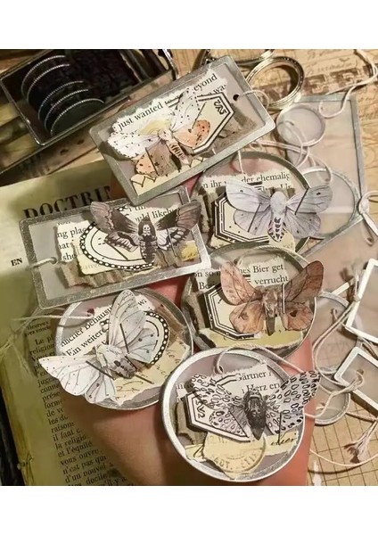 25MM Daire 100 Resim Stili [gogocraft] Etiket Baskı Alüminyum Çember, 2 Boyut, Timholtz Stili, Önemsiz Günlük, Karalama Defteri, Retro, Eskitme (Yurt Dışından)
