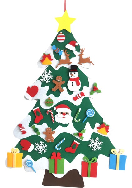 U Tarzı Dıy El Sanatları Oyuncaklar Süsler ile Noel Ağacı Kardan Adam Keçe Sahte Noel Ağacı Çocuk Oyuncak Noel Partisi Dekorasyon Yeni Evet (Yurt Dışından)