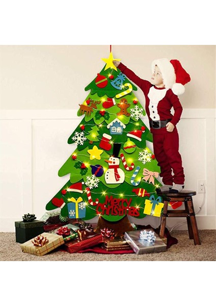 U Tarzı Dıy El Sanatları Oyuncaklar Süsler ile Noel Ağacı Kardan Adam Keçe Sahte Noel Ağacı Çocuk Oyuncak Noel Partisi Dekorasyon Yeni Evet (Yurt Dışından)