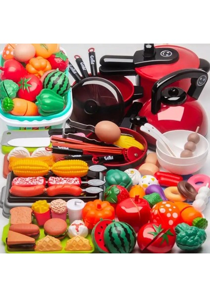 25 Parçalı Set Stili 77 Plastik Mutfak Oyun Evi Oyuncak Seti Kesilmiş Meyve ve Sebze Gıda Simülasyon Oyuncak Erken Eğitim Eğitici Oyuncak Kız Hediye (Yurt Dışından) fırsatları