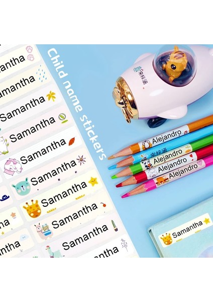 2 Stil 120P Stili Isim Etiketi Etiket Etiketleri Özelleştirin Su Geçirmez Kişiselleştirilmiş Etiketler Çocuklar Okul Kırtasiye Ofis Su Çeşitliliği (Yurt Dışından) fırsatları