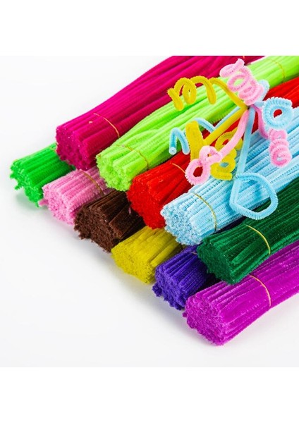 100 Adet Peluş Çubuk Stili Peluş Sopa Ponponlar Gökkuşağı Renkleri Shilly-Stick Eğitici Dıy Oyuncaklar El Yapımı Sanat Zanaat Yaratıcılık Gelişen Oyuncaklar Gyh (Yurt Dışından) fırsatları