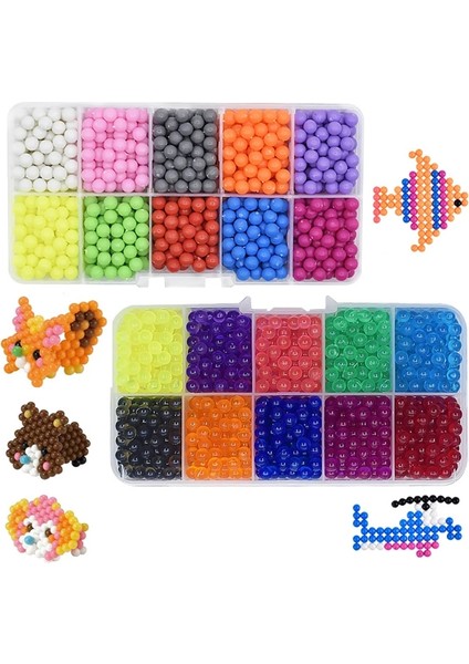 1100 Adet-B Tarzı 10 Renk Kristal Boncuklar Dolum Dıy Boncuklar Su Sprey Sihirli Boncuklar 3D Bulmaca Boncukları Çocuklar Için Eğitici Top Oyunu Oyuncaklar (Yurt Dışından)
