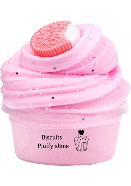 1 Adet Pembe Tarzı Yeni Varış Yumuşak Kabarık Balçık Çikolatalı Kurabiye Charms Tereyağı Kil Gerilmiş ve Yapışkan Olmayan Stres Giderici Kokulu Dıy Oyuncak 60ML (Yurt Dışından)