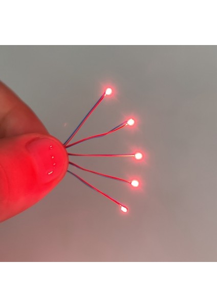 3VRED5PCS Tarzı V Ön Kablolu #md LED 30CM Teller Ho N Oo Ölçekli Ön Lehimli Mikro Model Tren Demiryolu Starship Gundam Aydınlatma Diorama (Yurt Dışından)