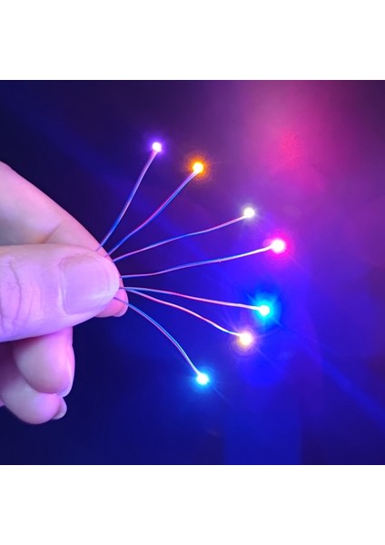 3VRED5PCS Tarzı V Ön Kablolu #md LED 30CM Teller Ho N Oo Ölçekli Ön Lehimli Mikro Model Tren Demiryolu Starship Gundam Aydınlatma Diorama (Yurt Dışından)