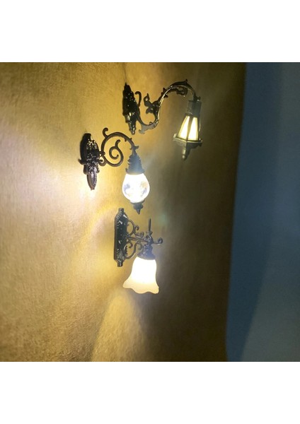 1 Adet Tarzı Ho Ölçeği Sıcak Beyaz Klasik Duvara Montaj Gooseneck Lampsstreet Lamba Modeli Yapımı Demiryolu Parkı Lambalarıstrainrailroad Düzeni (Yurt Dışından) modelleri