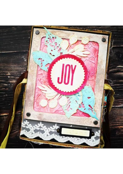 665743 3dimpresslit Stili Sizzix3-D Impresslits Kabartma Klasör Dokusu Soluyor Switchlits-Tim Holtz Orijinal Montajlı Gerçek Ürün Önemsizjournal Scrapbook (Yurt Dışından)