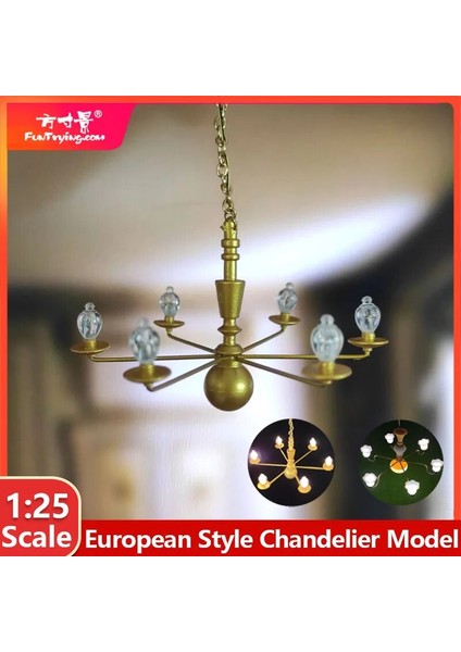 No.2 Tarzı Ale Modeli LED Tavan Lambası Dollhouse Mobilya Avize 3V Hafif Kum Masa Diy Malzeme Minyatür Aksesuarlar Çocuk Oyuncak (Yurt Dışından)