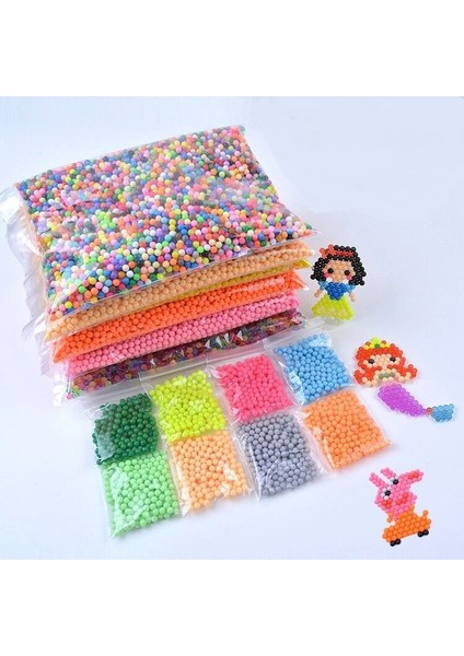 No.04 Stili Et 42 Renkler Su Püskürtme Aqua Perler Sihirli Boncuklar Eğitici 3D Bulmacalar Çocuk Çocuk Oyuncakları Için Aksesuarlar (Yurt Dışından)