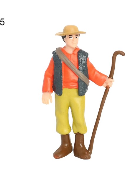No.5 Tarzı Işçi Çiftçi Aksiyon Figürü Pvc Insanlar Modeli Simülasyon Heykelcik Kalıp Dekor Manzara Dıy Aksesuarları Oyuncaklar Çocuklar Için Çocuklar Hediye (Yurt Dışından)