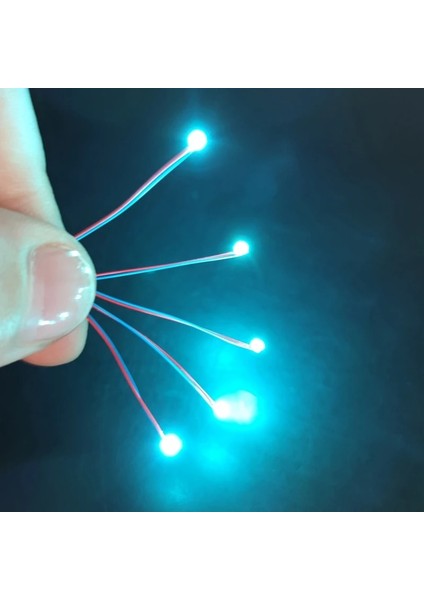 3VICE BLUE5PCS Tarzı V Ön Kablolu #md LED 30CM Teller Ho N Oo Ölçekli Ön Lehimli Mikro Model Tren Demiryolu Starship Gundam Aydınlatma Diorama (Yurt Dışından)