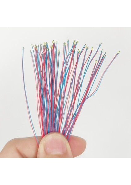 3VICE BLUE5PCS Tarzı V Ön Kablolu #md LED 30CM Teller Ho N Oo Ölçekli Ön Lehimli Mikro Model Tren Demiryolu Starship Gundam Aydınlatma Diorama (Yurt Dışından)