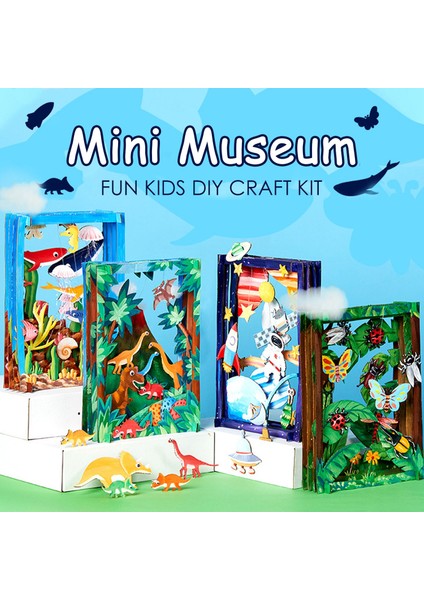 Teknoloji Tarzı Çocuklar Dıy Zanaat Kiti Komik 3D Araya Boyama Fotoğraf Çerçevesi Mini Müze Kiti Handpainted Eğitici Oyuncaklar Çocuk Hediye Için (Yurt Dışından)