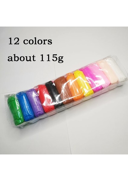 12 Renk Stili 36 Colorsset Kabarık Süper Hafif Yumuşak Kil Çocuklar Dıy Eğitici Oyuncaklar Hava Kuru Fidget Sakız Polimer Hamuru Kil Oyuncak Hediye (Yurt Dışından)