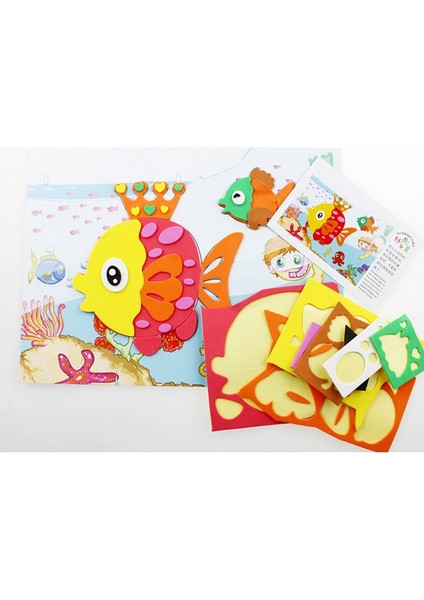F12 Stili Eva 3D Etiketler 3D Yapıştırma Kağıt Çocuk El Yapımı Dıy Malzemeler Çocuklar Dıy Craft Oyuncaklar Bebek Anaokulu Bulmaca Oyuncak Stereo Sticker (Yurt Dışından)