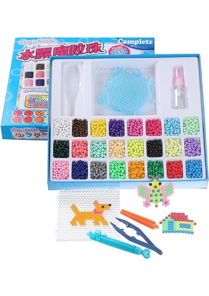 1500 Adet Kutu Stili Yok Pcs Sihirli Su Yapışkan Boncuk Oyuncaklar Diy Aquabeads El Yapımı Boncuk Oyuncak Eğitici Bulmaca Çocuklar Kızlar Için Hama Aqua Boncuk (Yurt Dışından)