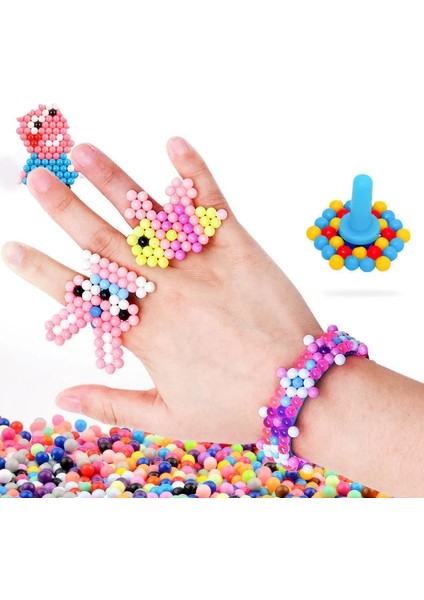 1500 Adet Kutu Stili Yok Pcs Sihirli Su Yapışkan Boncuk Oyuncaklar Diy Aquabeads El Yapımı Boncuk Oyuncak Eğitici Bulmaca Çocuklar Kızlar Için Hama Aqua Boncuk (Yurt Dışından)