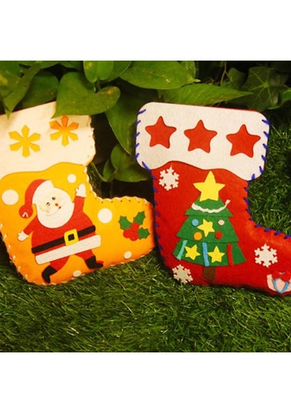 No.6 Tarzı Çocuklar Dıy Noel Çorapları Anaokulu Eğitici Oyuncaklar Çocuklar Yaratıcı Işi Sanatları Dokunmamış El Yapımı El Sanatları Oyuncaklar Hediyeler (Yurt Dışından) modelleri