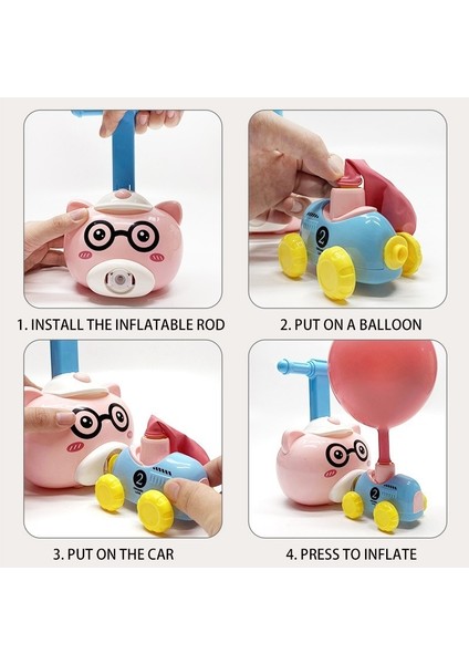 Gaz Pembe Tarzı Çocuk Balon Araba Fırlatma Kulesi Atalet Eğitici Oyuncak Aerodinamik Araba Deneysel Bilim Erken Eğitim Oyuncak Hediye (Yurt Dışından) indirimleri