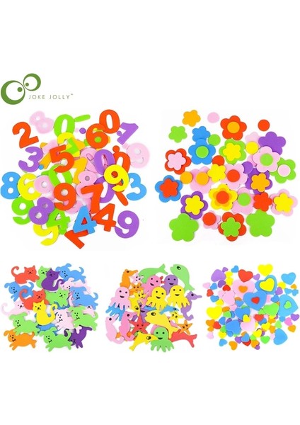 50 Adet Çiçekler Tarzı Geometrik Şekil Köpük Etiket Yıldız Kalp Hayvanlar Köpük Çıkartmalar Çocuk Oyuncak Erken Eğitim Öğrenme Anaokulu Zanaat Diy Oyuncak (Yurt Dışından)