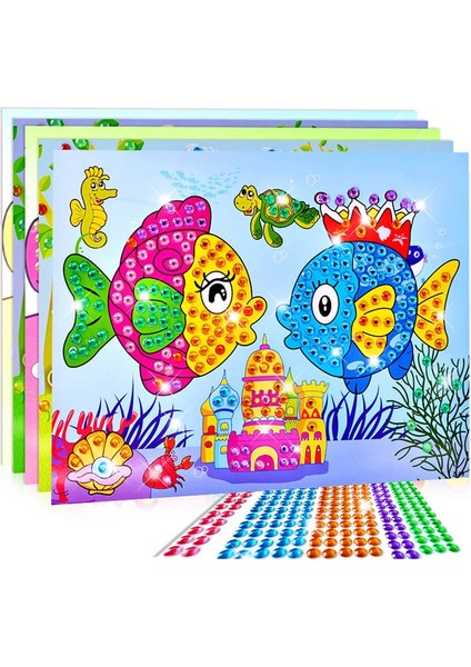 1 Adet Rastgele Stil Diamond Art Sticker Mozaik Craft Çocuklar Eğitici Bulmaca Kristal Dıy Boyama Karikatür Elmas Sticker Oyuncaklar Kiti Oyuncak Taş Sticker (Yurt Dışından)