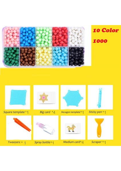 10 Renk Set Stili Adet Aqua Sihirli Boncuk Oyuncaklar Dıy Su El Yapımı Boncuk Oyuncak Eğitici Bulmaca Çocuk Çocuklar Kız Erkek Için Craft Boncuk (Yurt Dışından) fiyatları