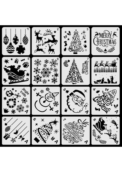 Stil Bir Stil Moruska Noel Şablonlar Çocuklar Için Çizim Şablonları Ahşap Hediye Üzerine Boyama Pencere Cam Kapı Duvar Mağazası Ev Dekorasyonu Dıy (Yurt Dışından)