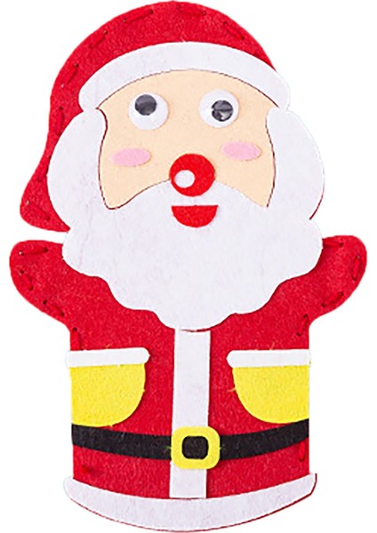 Bir Stil Diy Zanaat Dikiş Keçeleri El Sanatları Kiti Karikatür Noel Baba Noel El Kukla Eldiven Oyuncak Çocuklar Hediye Eğitici Dikiş Seti Kız Sanat Oyuncaklar (Yurt Dışından) modelleri