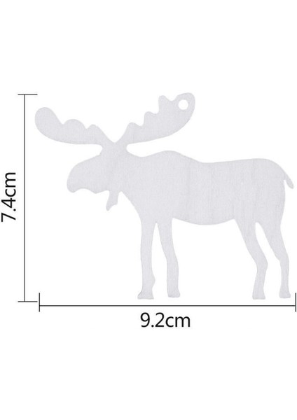 No.6 Tarzı Ahşap Noel Süslemeleri Dıy Craft Oyuncaklar Hediyeler (Yurt Dışından)