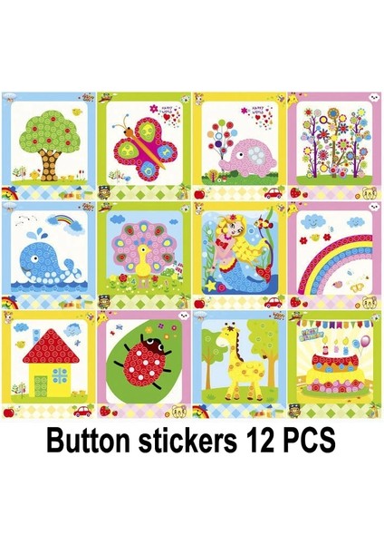 Düğme B 12 Adet Tarzı 5 Adet El Sanatları Çocuklar Çocuk Oyuncakları Elmas Etiket Bulmaca Anaokulu Malzeme Diy El Sanatları Çocuk Oyuncakları Kızlar Için Oyuncaklar Çocuklar Için 04 (Yurt Dışından)