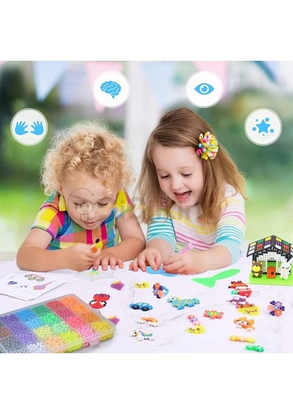 Mavi Stil Antistres Boncuklar Sevimli Yaratıcı Sihirli Dolum Bulmaca Aquabeads Su Püskürtme Boncuk Seti Top Çocuk Oyunları 3D Dıy Eğitim (Yurt Dışından)