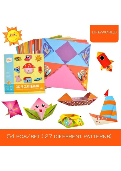 Hayvan Stili Montessori Dıy Çocuklar Zanaat Oyuncak 3D Karikatür Hayvan Origami El Sanatları Kağıt Sanat Öğrenme Çocuklar Için Eğitici Oyuncaklar Hediye (Yurt Dışından) fırsatları
