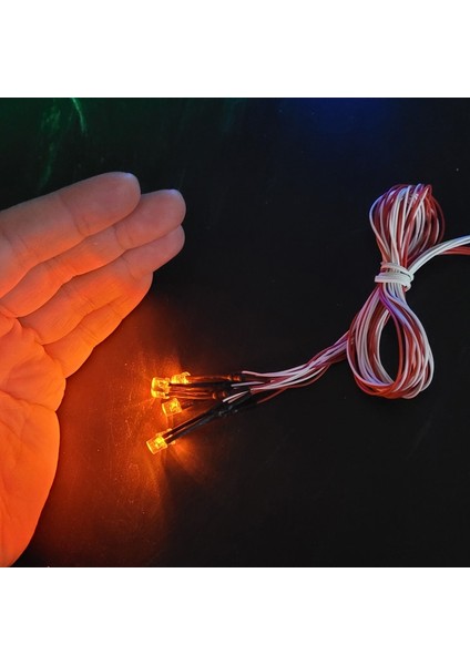 6 Adet Turuncu Tarzı Önceden Kablolanmış 12V Smd LED Soğuk Beyaz, 60CM Teller Önceden Lehimlenmiş, Model Arabalartrenlerdemiryoludemiryoluyıldız Gemisi Aydınlatma ve Elektronik (Yurt Dışından)