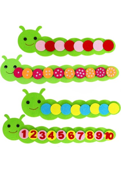 Mavi-Sarı 32CM Stili Çocuklar Tırtıl Sigara Dokuma Kumaş Dıy Oyuncak Çocuk Manuel Erken Öğrenme Eğitim Numarası Sıralama Oyuncak Anaokulu Öğretim Yardımcıları (Yurt Dışından)