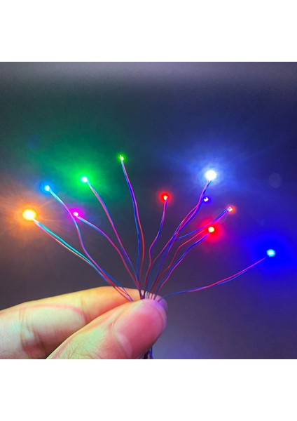 0402BUZ Mavisi Stili 3V Kablolu #md Led'ler,11 Renk MEVCUTTUR,30CM Bağlantı Telleri,hobi Model Kitidemiryoludemiryoluyıldızgemisigundam Aydınlatma (Yurt Dışından)